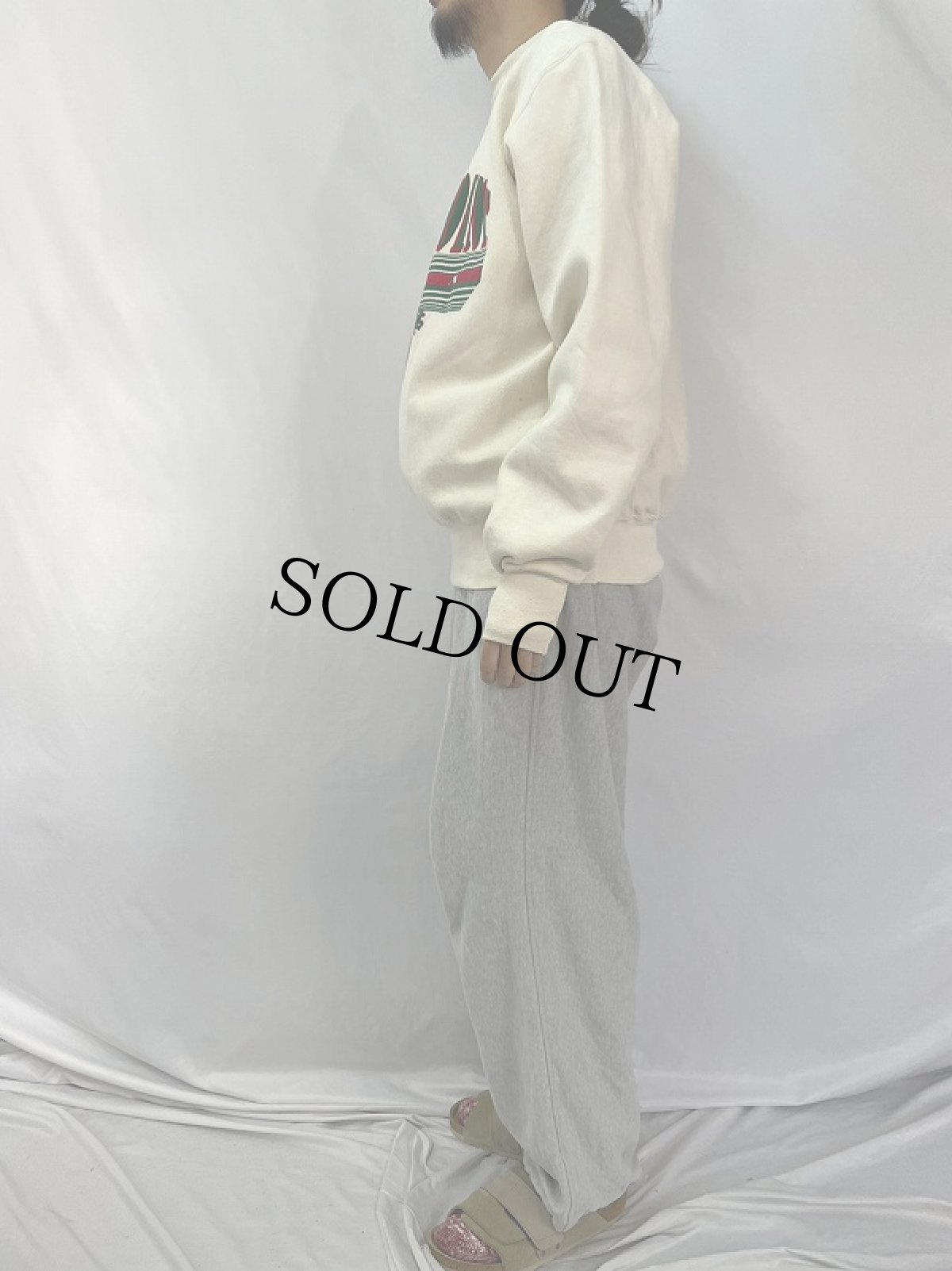 画像3: 90's MVP USA製 REVERE WEAVE TYPE "WEST POINT" プリントスウェット MEDIUM  (3)