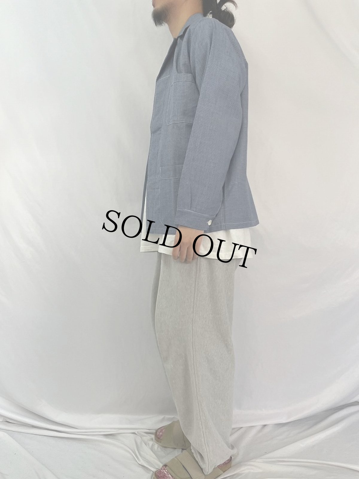 画像3: VINTAGE EURO 千鳥格子柄 ワークジャケット (3)