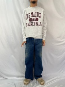 画像2: Champion REVERSE WEAVE "GUS MACKER 1974 BASKETBALL" スウェット MEDIUM (2)