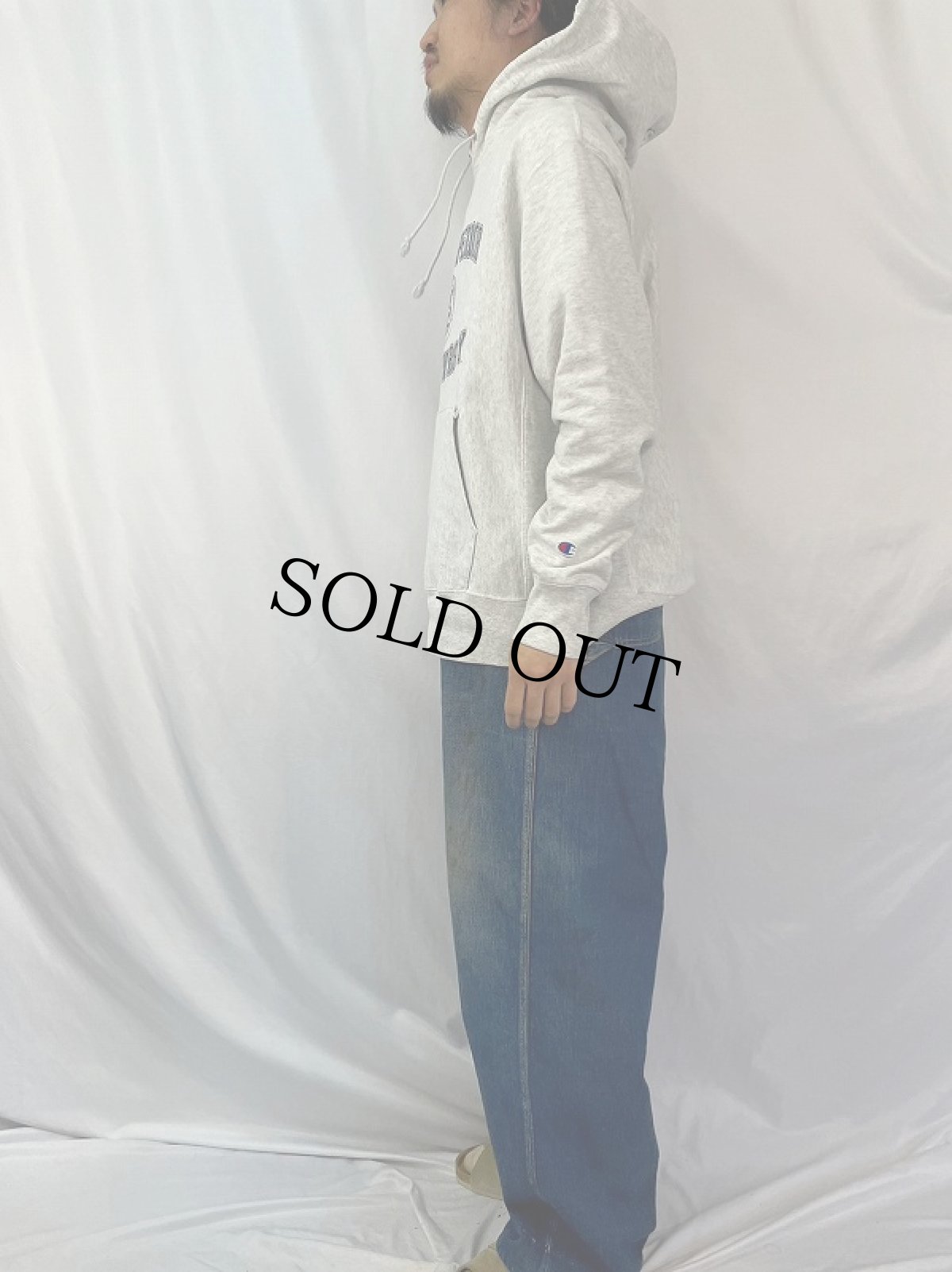 画像3: Champion REVERSE WEAVE "LAKE SUPERIOR STATE UNIVERSITY" スウェットフーディ LARGE (3)