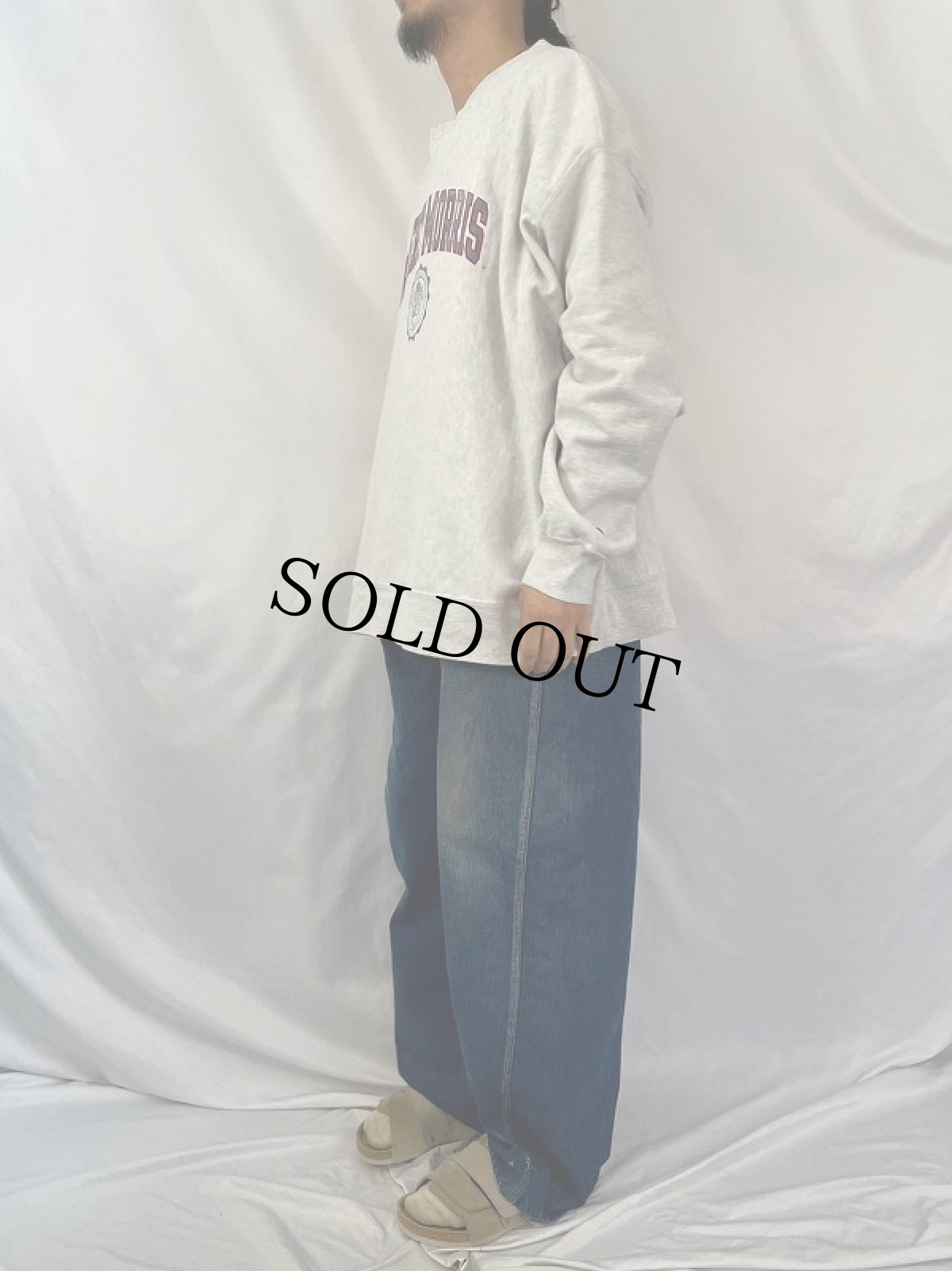 画像3: Champion ORIGINAL REVERSE WEAVE "ROBERT MORRIS" スウェット XXXL (3)