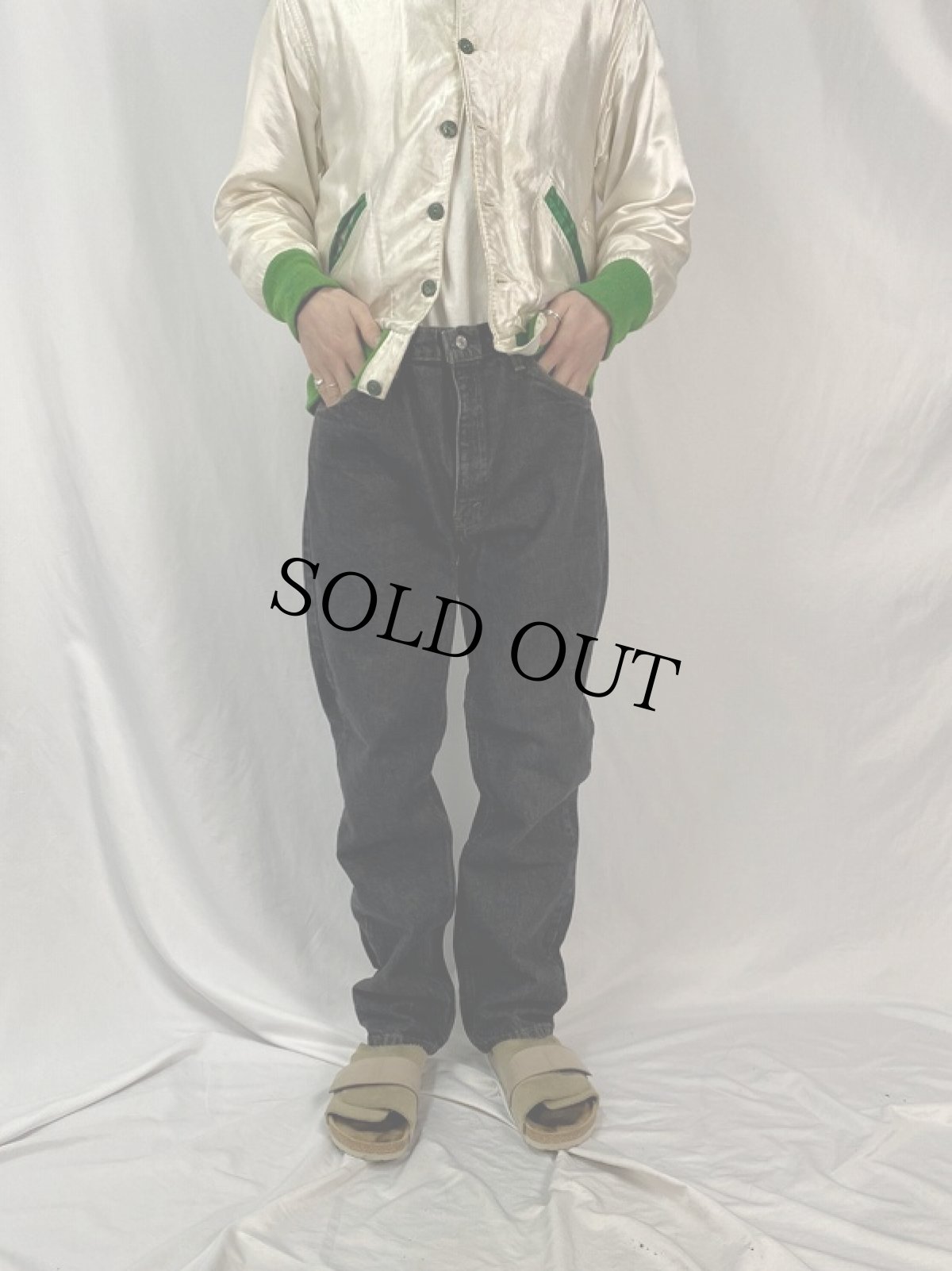 画像2: 90's Levi's 505 USA製 ブラックデニムパンツ W35 (2)