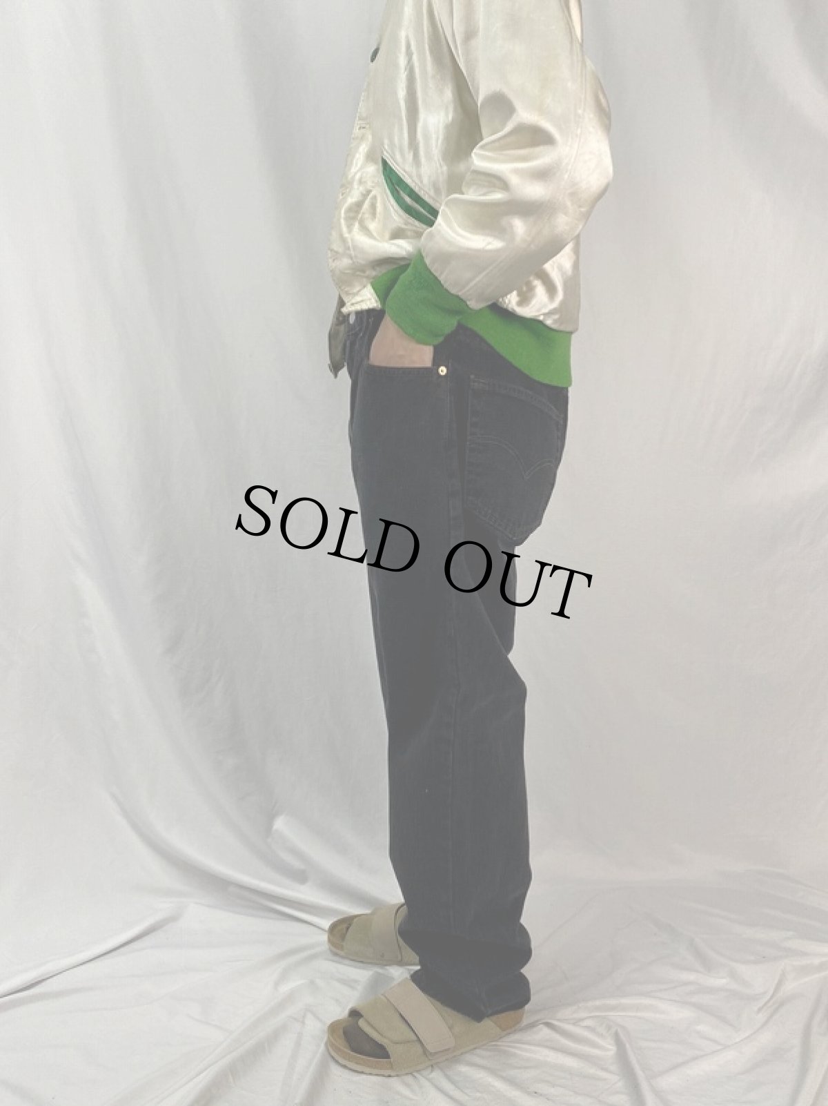 画像3: 90's Levi's 505 USA製 ブラックデニムパンツ W36 (3)