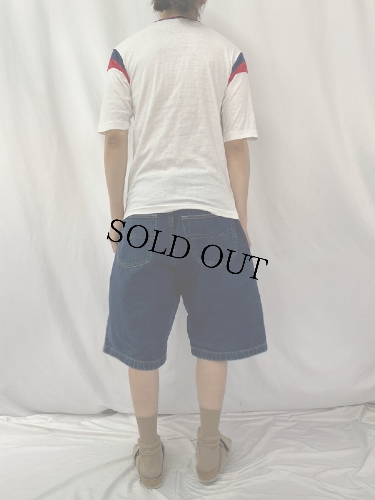 画像4: 70's Champion USA製 バータグ メッシュ切り替えTシャツ MEDIUM  (4)