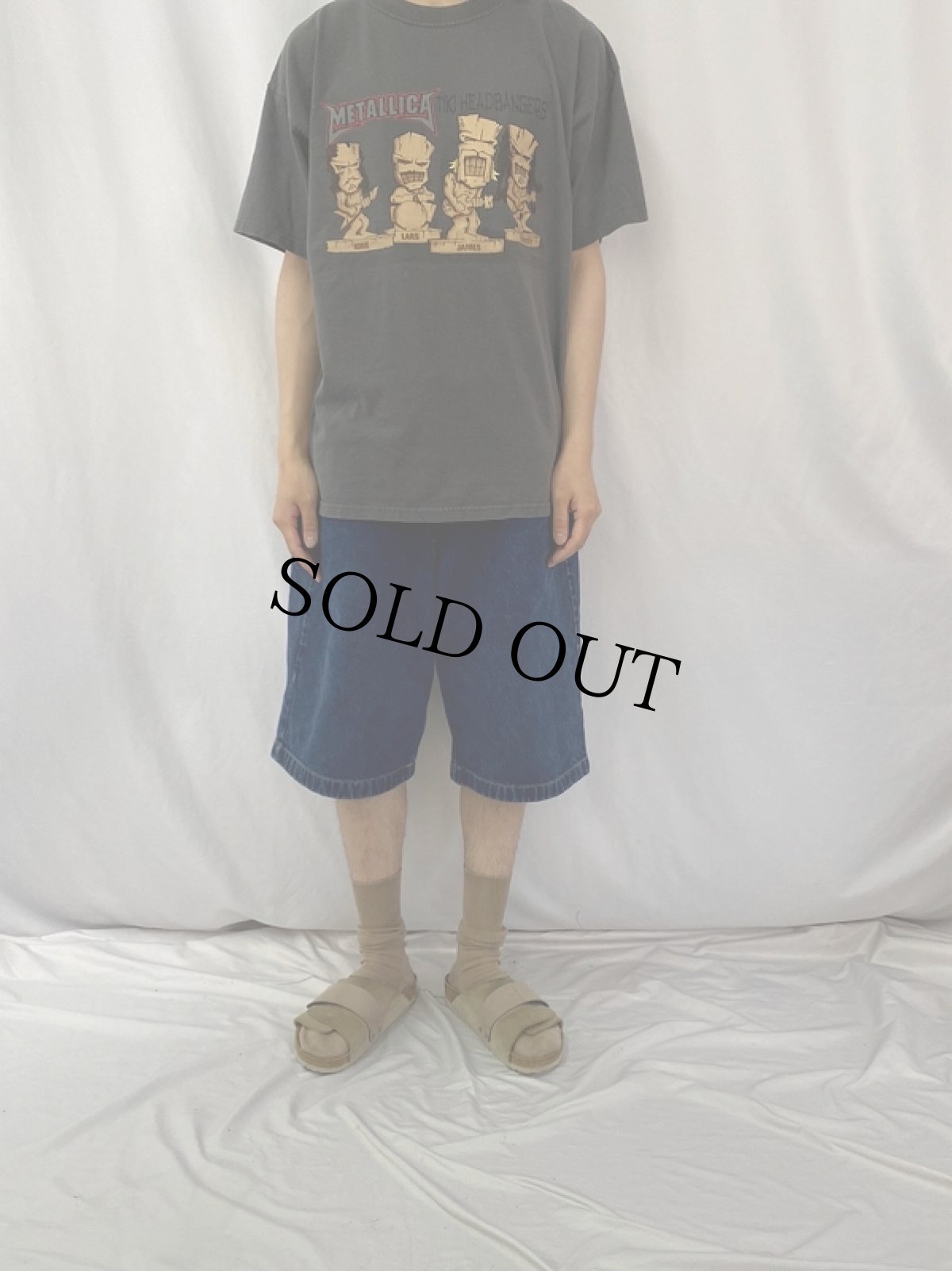 画像3: METALLICA "TIKI HEAD BINGERS" ロックバンドTシャツ XL (3)