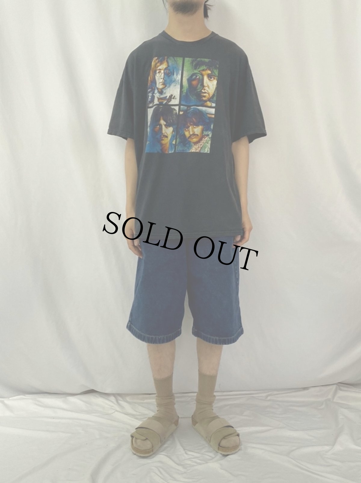 画像2: 90's THE BEATLIES ロックバンドTシャツ XL (2)