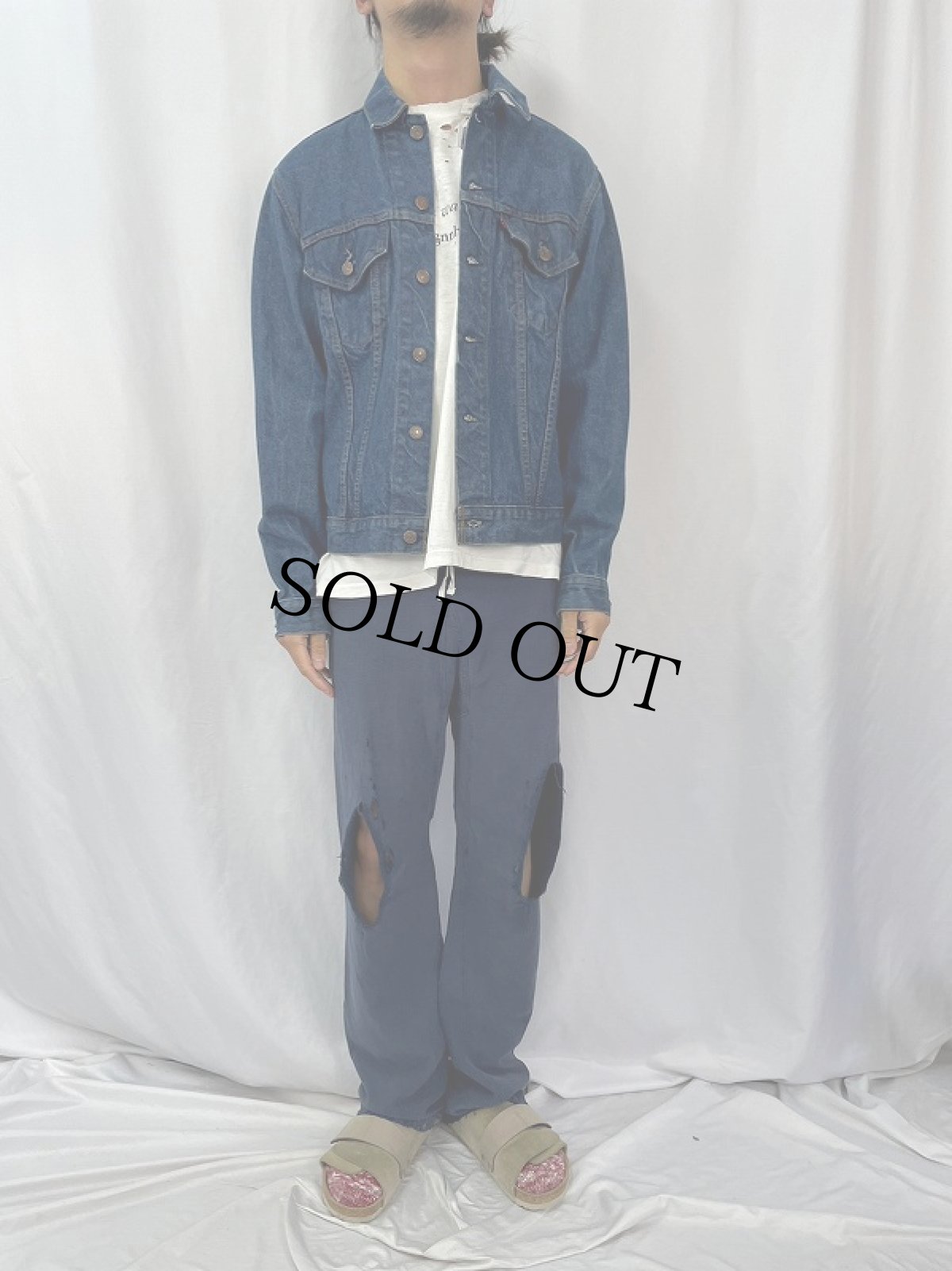 画像2: 70〜80's Levis 71205 USA製 デニムジャケット 44L (2)