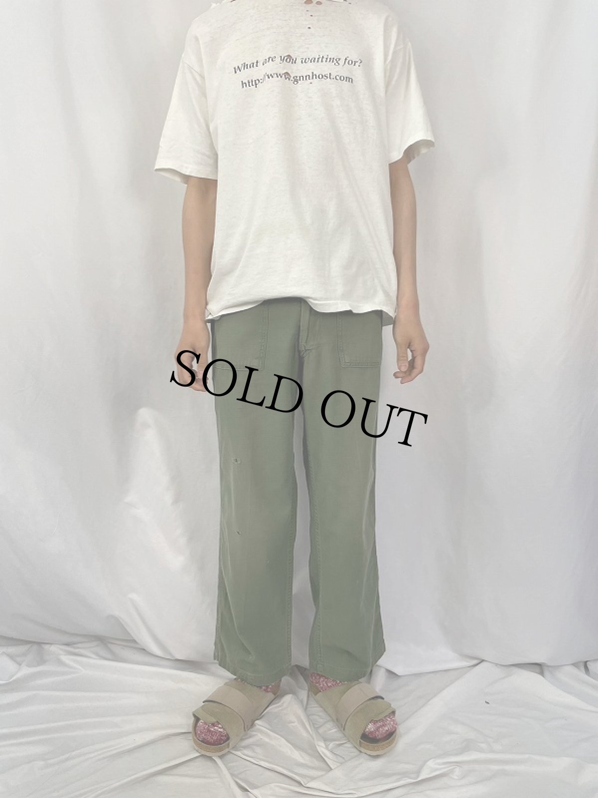 画像2: 60's U.S.ARMY ベイカーパンツ W31 (2)