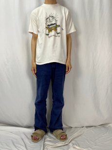 画像2: 90's D.Merkley USA製 シュールイラストTシャツ L (2)