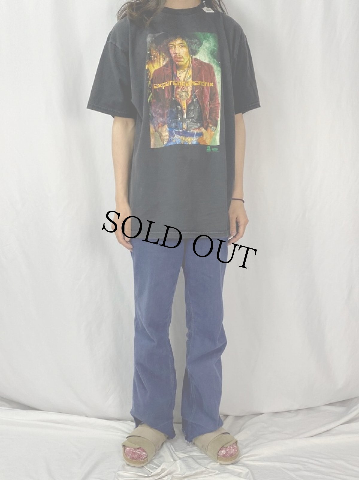 画像2: 90's Jimi Hendrix "experience hendrix" USA製 ミュージシャンTシャツ (2)