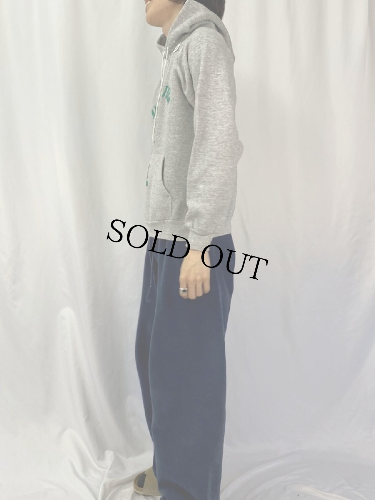 画像3: 80〜90's "AZLE GIRLS TRACK" プリントスウェットフーディー L (3)