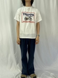 画像2: 90's TRIUMPH バイクプリントTシャツ XL (2)