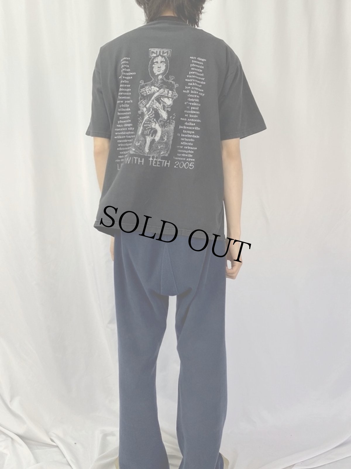 画像5: 2005 NINE INCH NAILS ロックバンドツアーTシャツ XL (5)