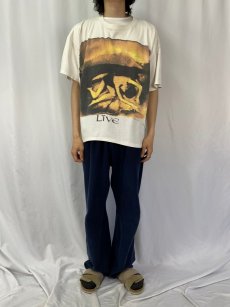 画像2: 90's LIVE USA製 オルタナティヴ・ロックバンドTシャツ ONE SIZE (2)