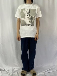 画像2: 90's Pillsbury Doughboy USA製 キャラクターパロディプリントTシャツ L (2)