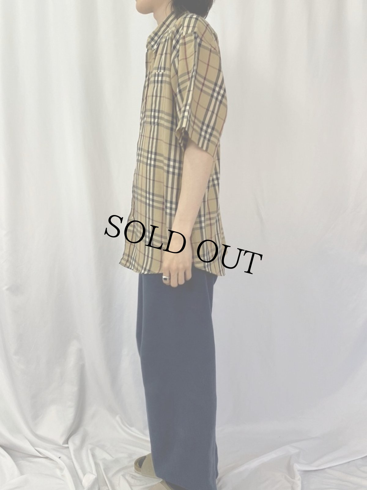 画像3: BURBERRY LONDON ボタンダウン コットンシャツ XXL (3)