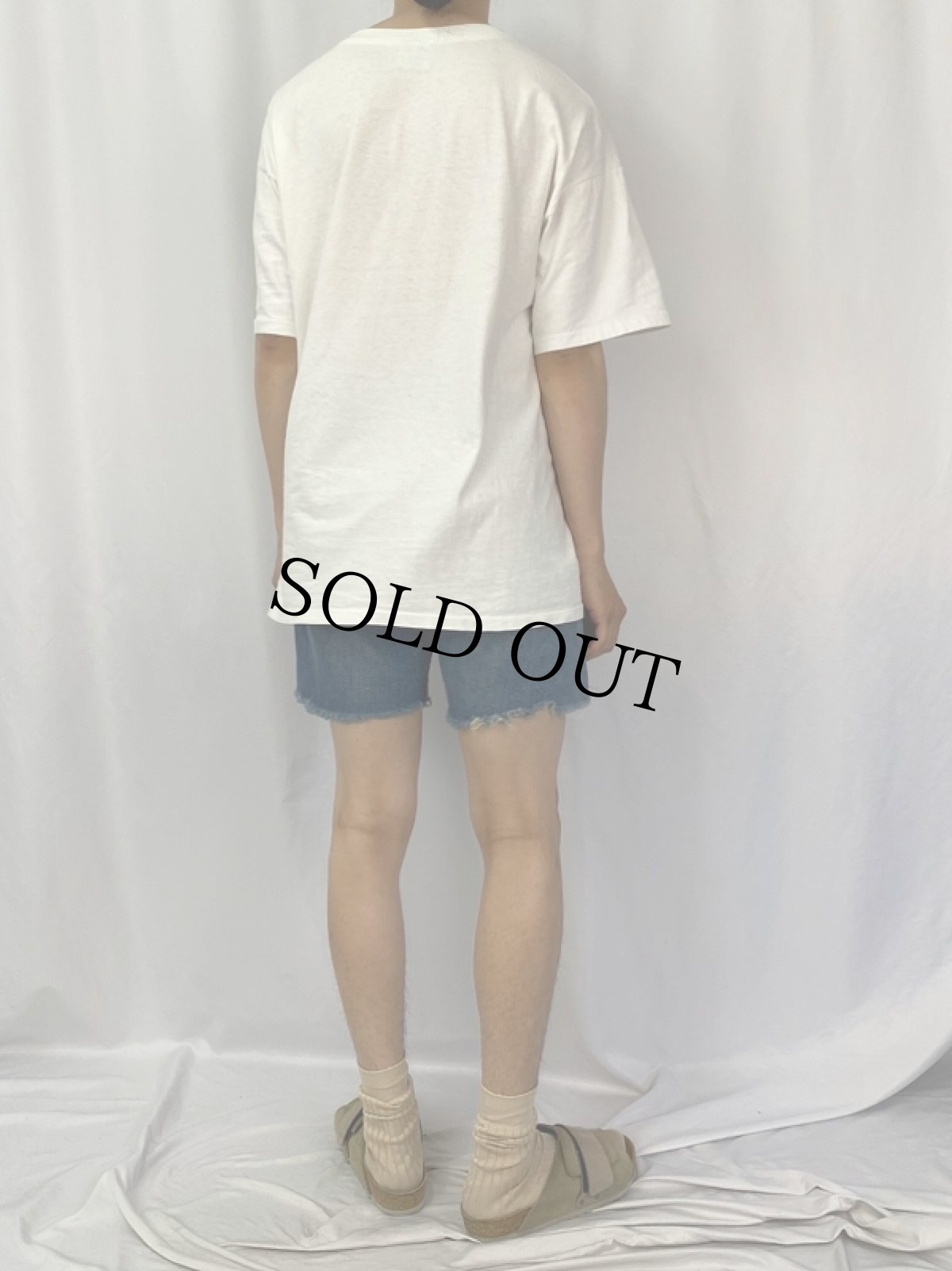 画像4: 60's LEVI'S 501 BIGE カットオフデニムショーツ W31 (4)