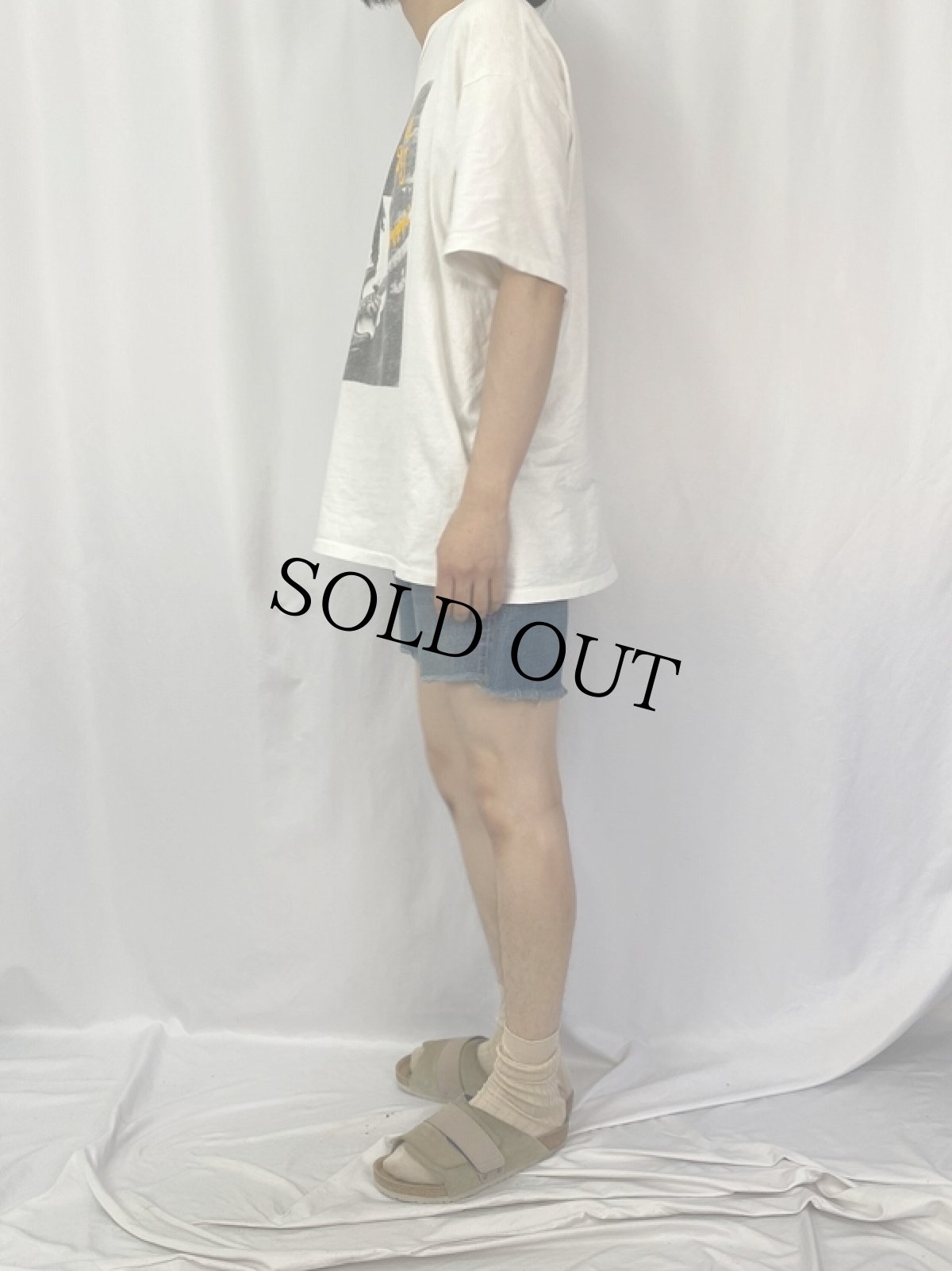 画像3: 60's LEVI'S 501 BIGE カットオフデニムショーツ W31 (3)