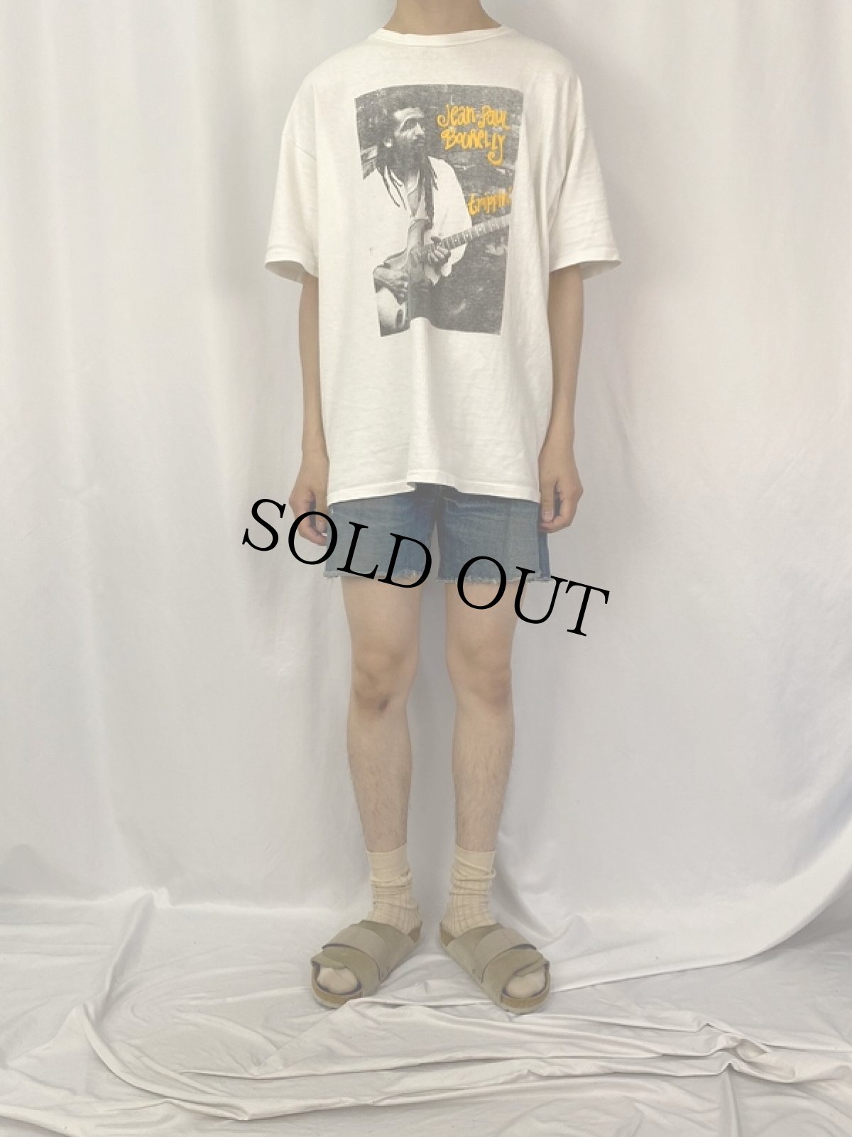 画像2: 60's LEVI'S 501 BIGE カットオフデニムショーツ W31 (2)