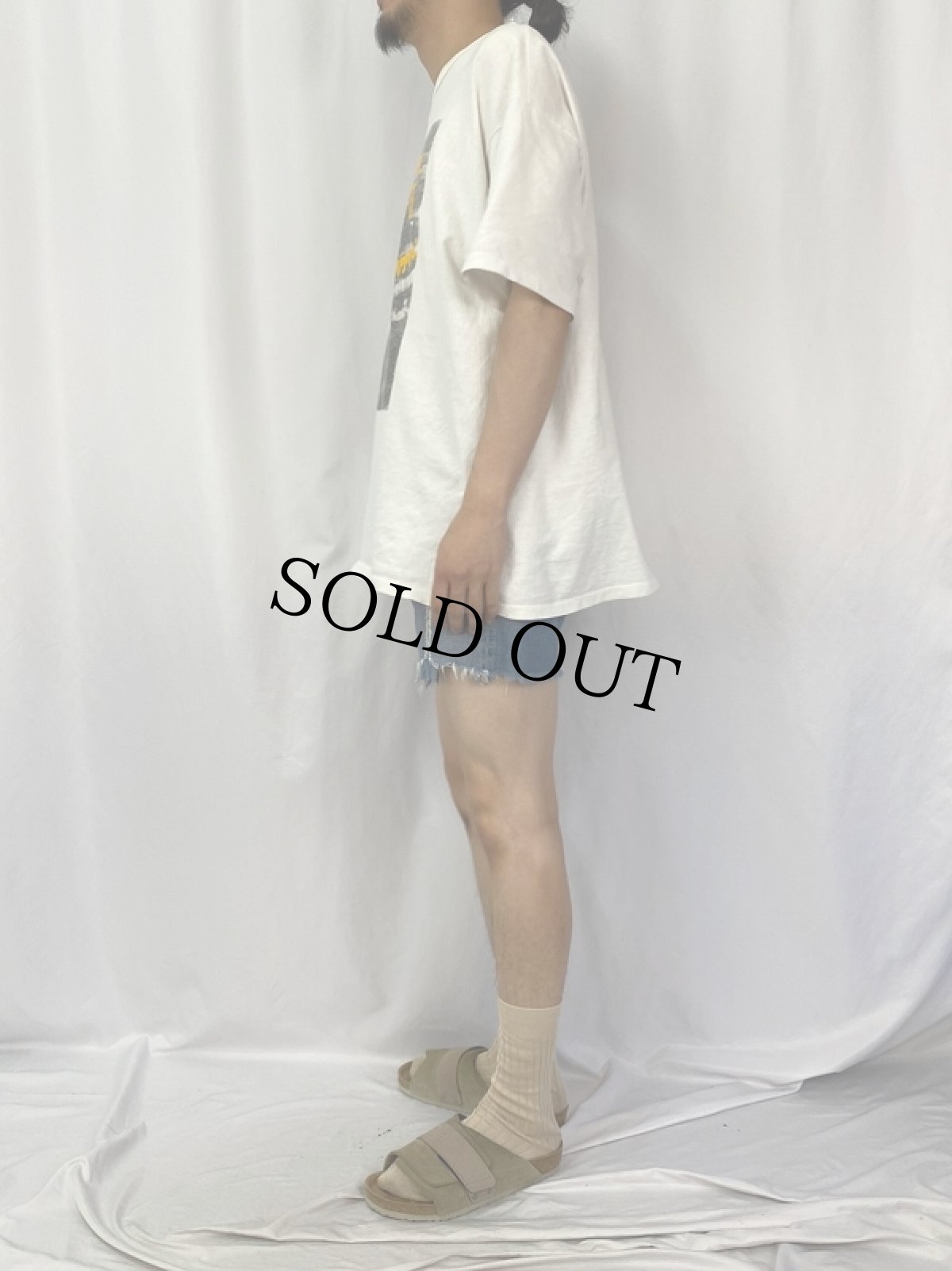 画像3: 50's LEVI'S 501XX 紙パッチ ギャラ入り カットオフデニムショーツ W32 (3)