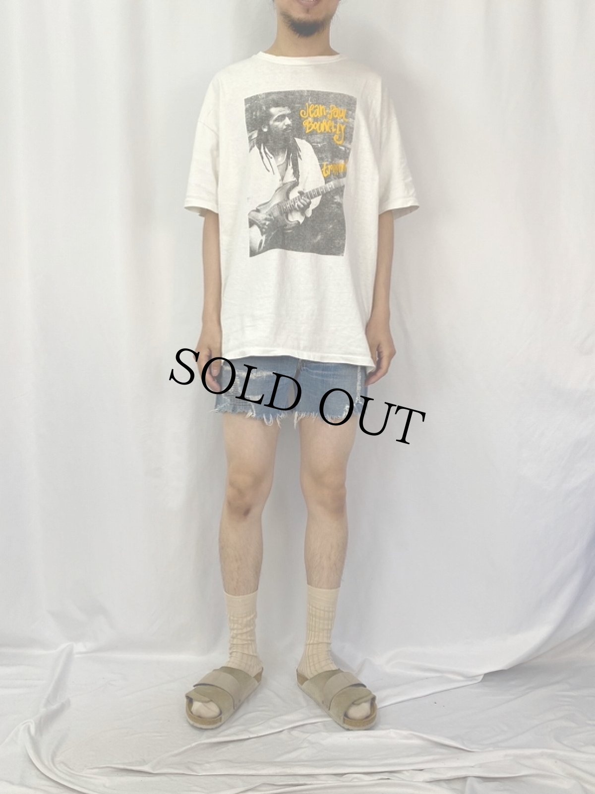 画像2: 50's LEVI'S 501XX 紙パッチ ギャラ入り カットオフデニムショーツ W32 (2)