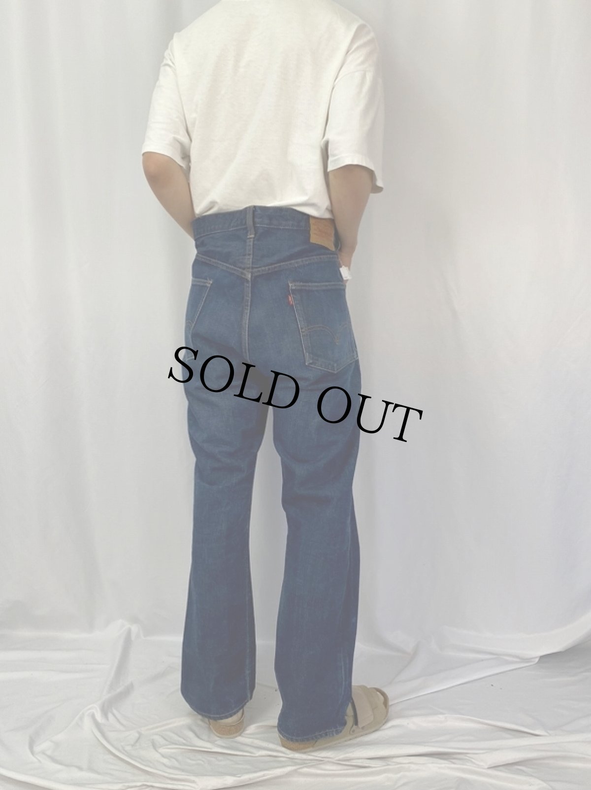 画像4: 70's LEVI'S 505 USA製 BIGE デニムパンツ W40 (4)