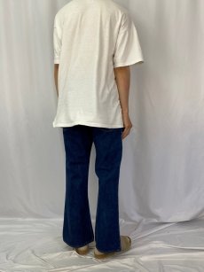 画像4: 70's LEVI'S 646 BIGE ベルボトムデニムパンツ W33 (4)