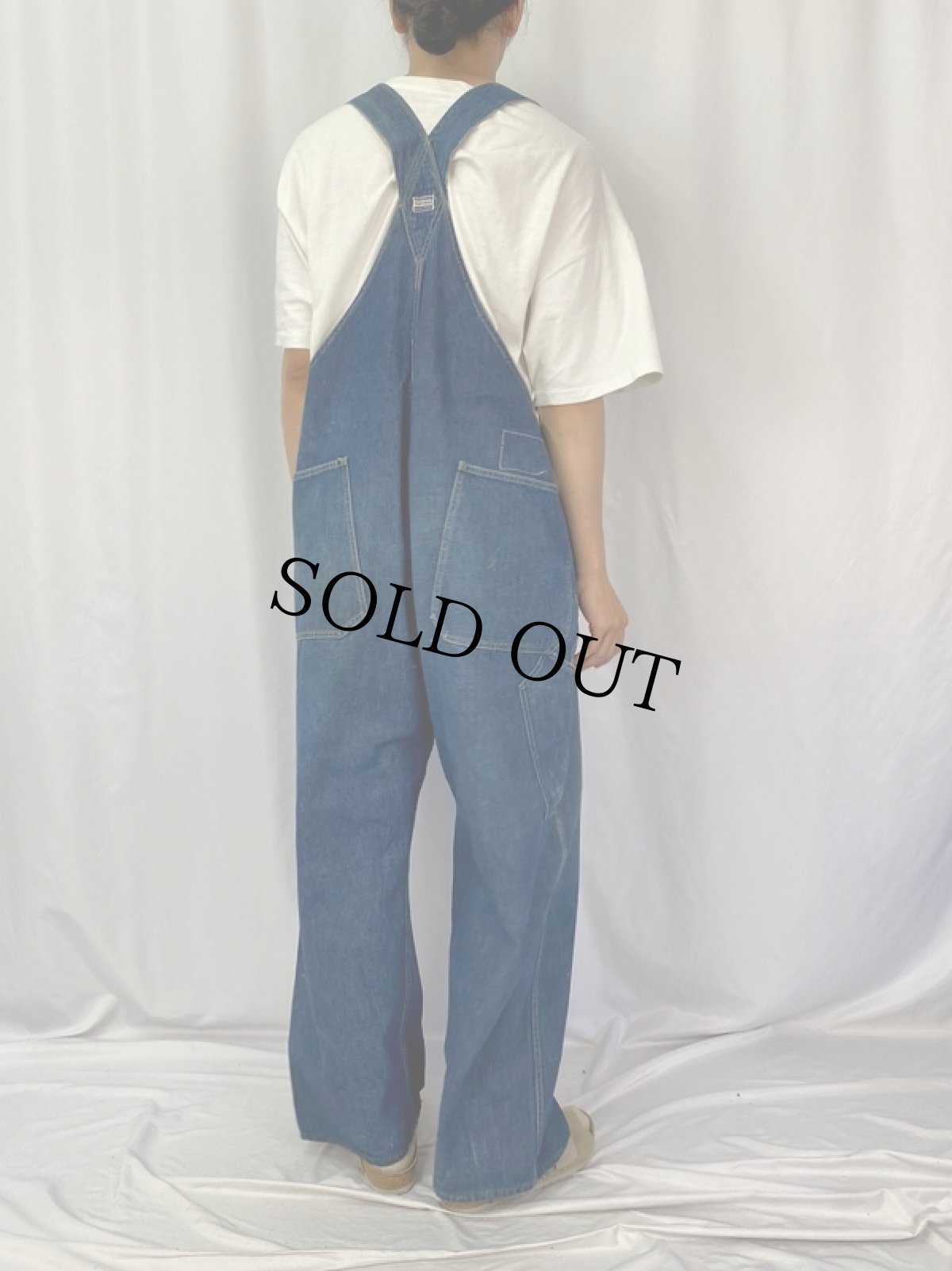 画像4: 30〜40's POWR HOUSE デニムオーバーオール (4)