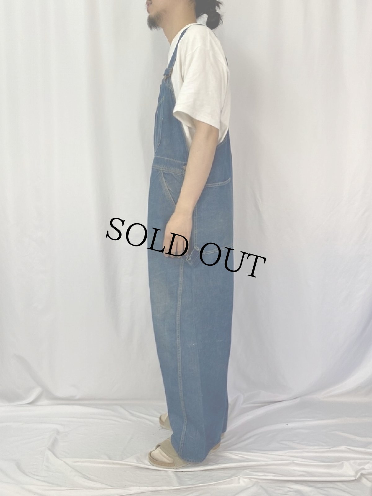 画像3: 30〜40's POWR HOUSE デニムオーバーオール (3)