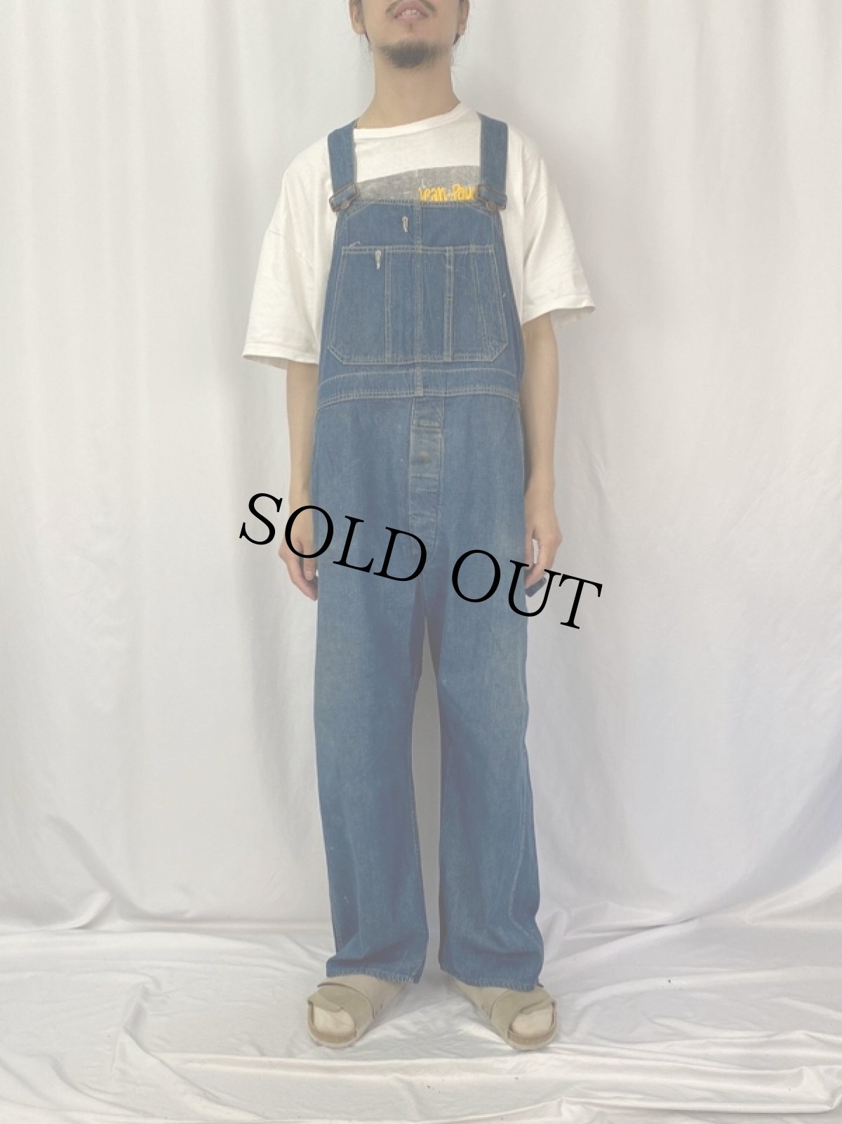 画像2: 30〜40's POWR HOUSE デニムオーバーオール (2)