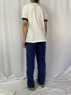 画像4: 70〜80's DEKALB イラストプリントリンガーTシャツ XL (4)