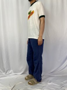画像3: 70〜80's DEKALB イラストプリントリンガーTシャツ XL (3)