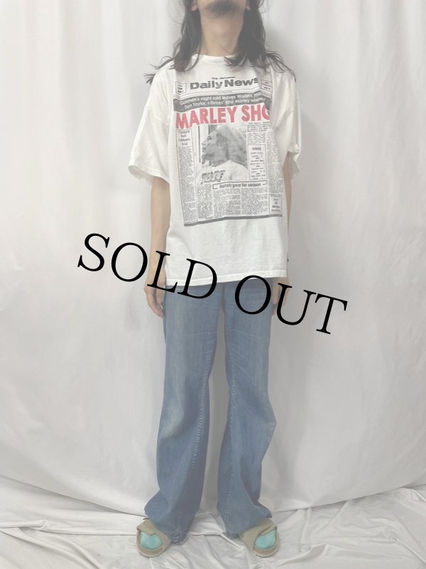 ビンテージ Tシャツ ボブマーリー? ボブマーリー ニュースペーパー 新聞 音楽 ミュージック