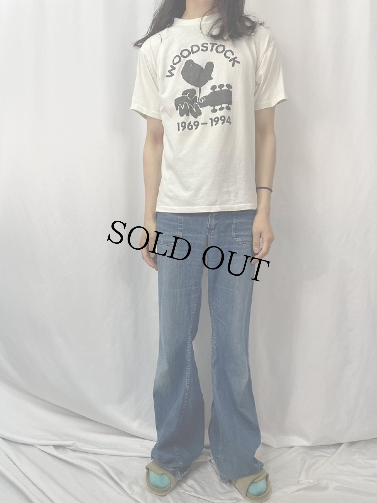 画像2: 90's WOODSTOCK 1969 ロックフェスティバルTシャツ  (2)