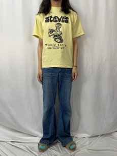 画像2: 90's Steve's Music Store USA製 プリントTシャツ M (2)