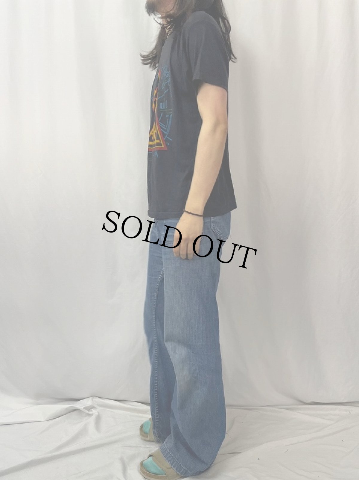 画像3: 80's DEF LEPPARD ロックバンドTシャツ XL (3)