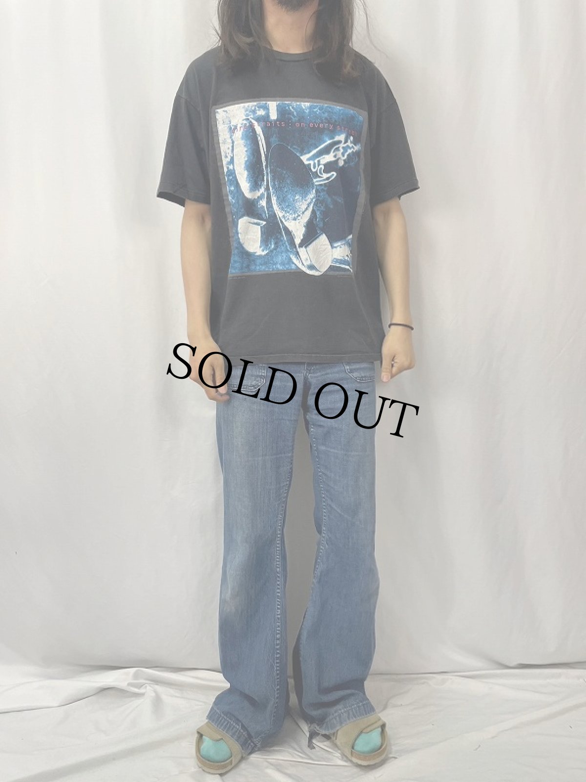 画像2: 1992 Dire Straits "on every street" ロックバンドツアーTシャツ XL (2)