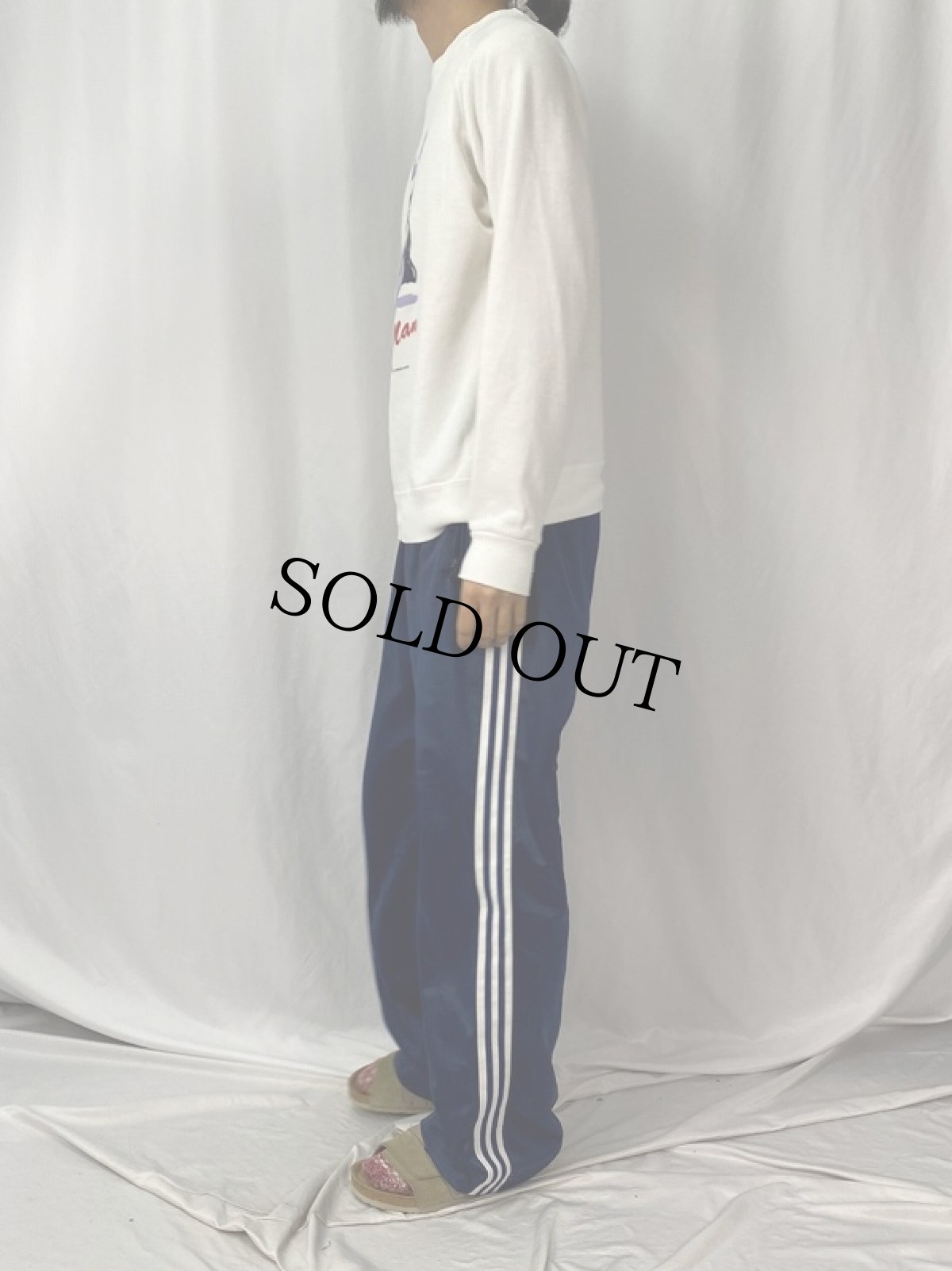 画像3: 90's Budweiser USA製 "Frosty the Bud Man" ビールメーカー ラメプリントスウェット L (3)