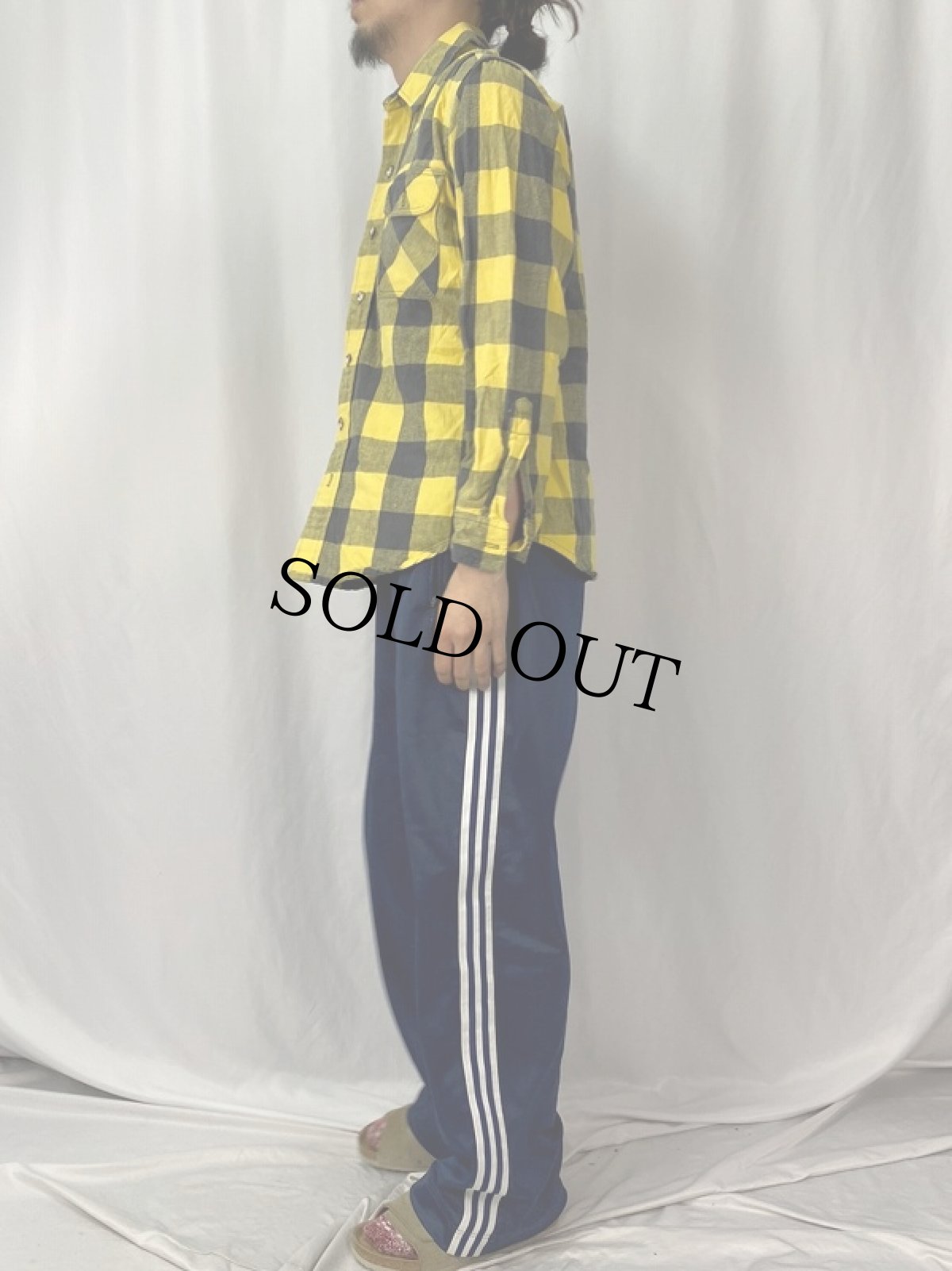 画像3: 80〜90's ST JOHN'S BAY USA製 バッファローチェック柄 ヘビーネルシャツ M (3)