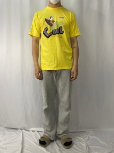 画像2: 90's SNOOPY USA製 "COOL" キャラクターTシャツ L (2)