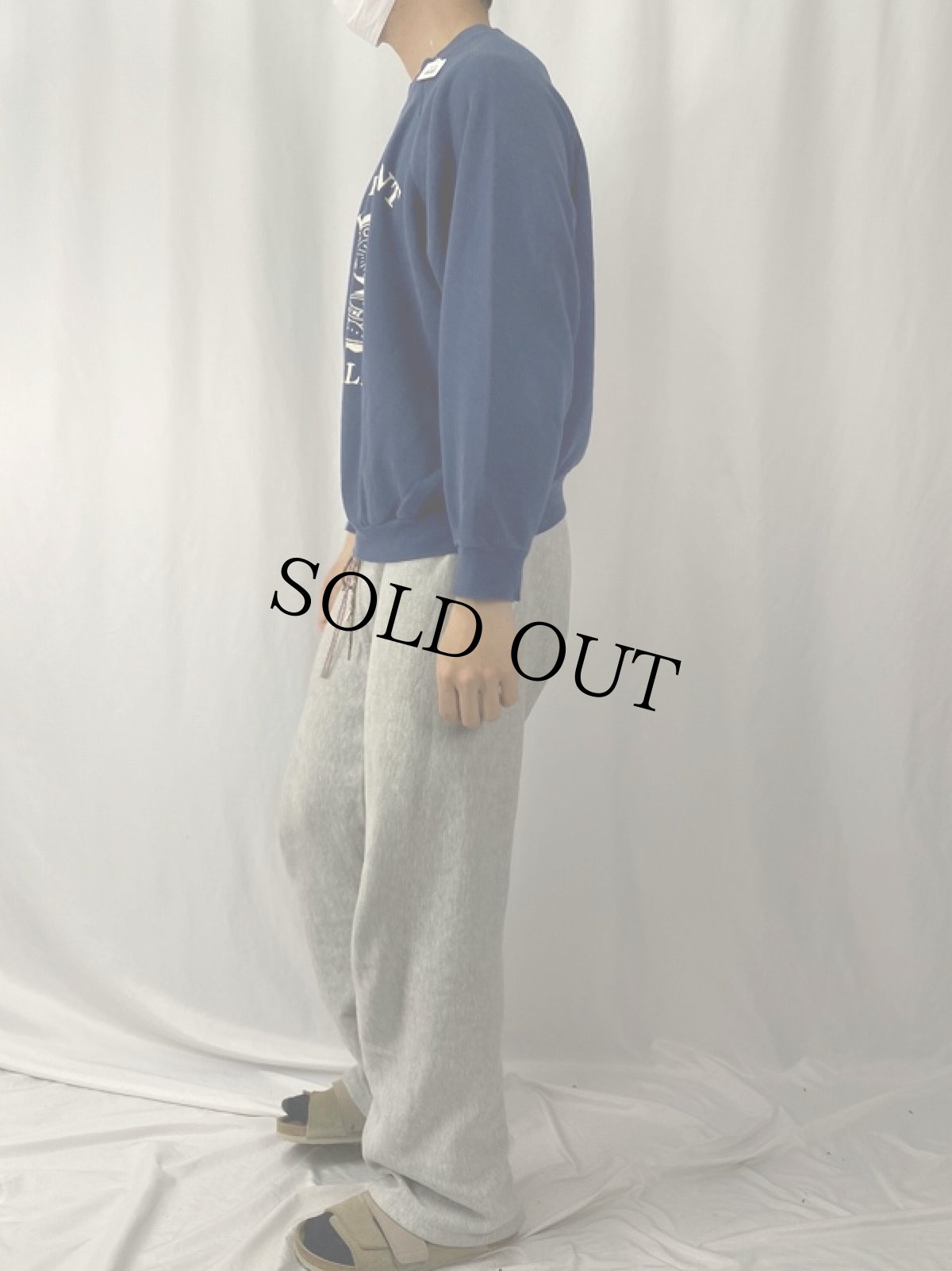 画像3: 80's Wolf USA製 "HIGH POINT COLLEGE" ラグランスウェット XL (3)