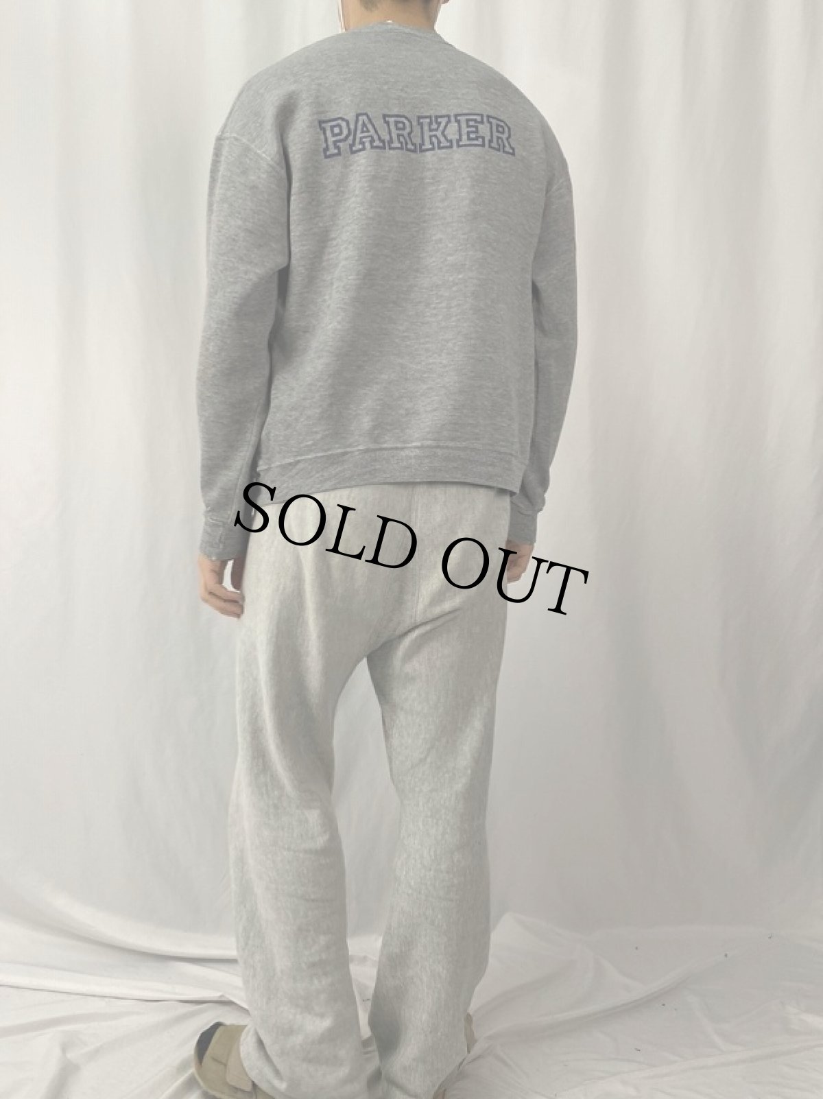 画像4: 90's RUSSEL ATHELETIC USA製 "PARKER" プリントスウェット XL (4)