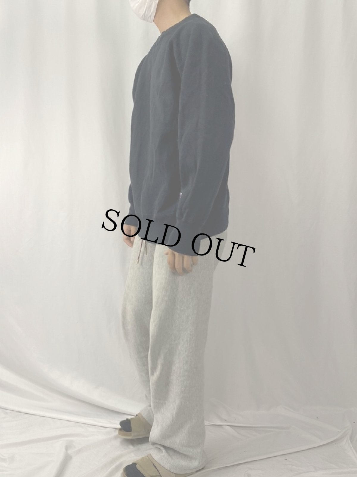 画像3: Champion REVERSE WEAVE 目無し 前V スウェット XL BLACK (3)