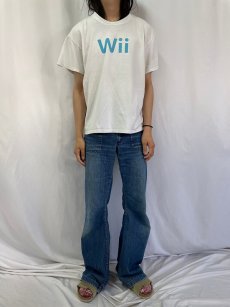 画像2: 2008 Nintendo "Wii" ゲームロゴTシャツ L (2)