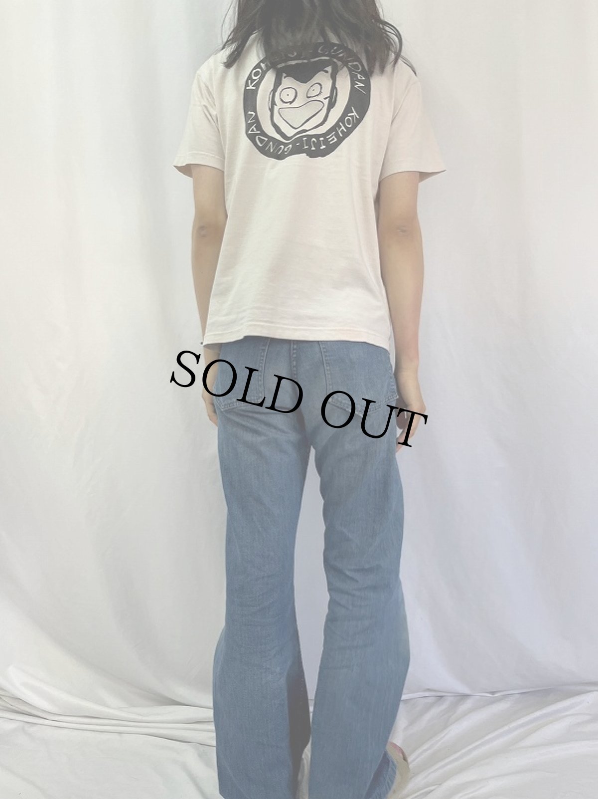 画像4: ろくでなしBLUES "KOHEJI-GUNDAN" 漫画キャラクターTシャツ M (4)