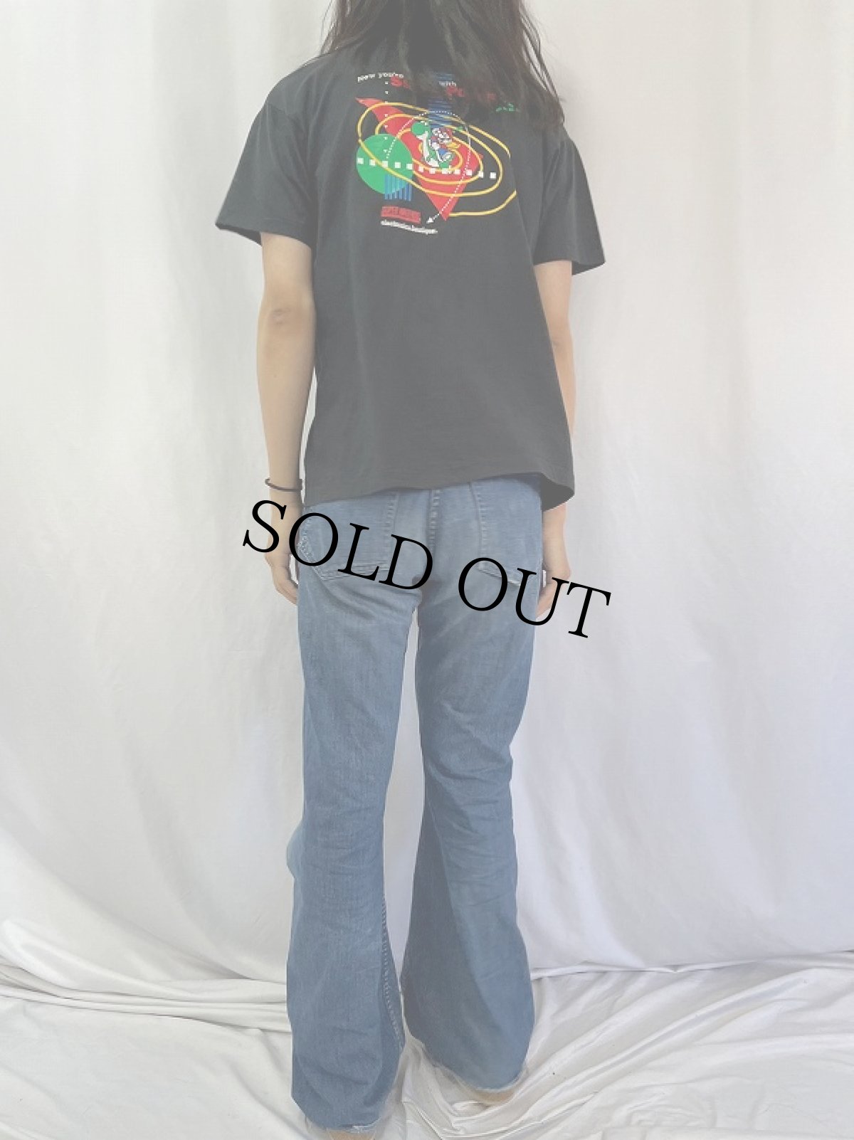 画像4: 80's Nintendo "スーパーマリオ" ゲームプリントTシャツ XL (4)