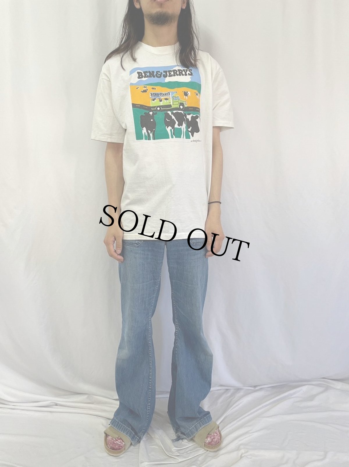 画像2: 90's BEN&JERRY'S USA製 企業プリントTシャツ XL (2)