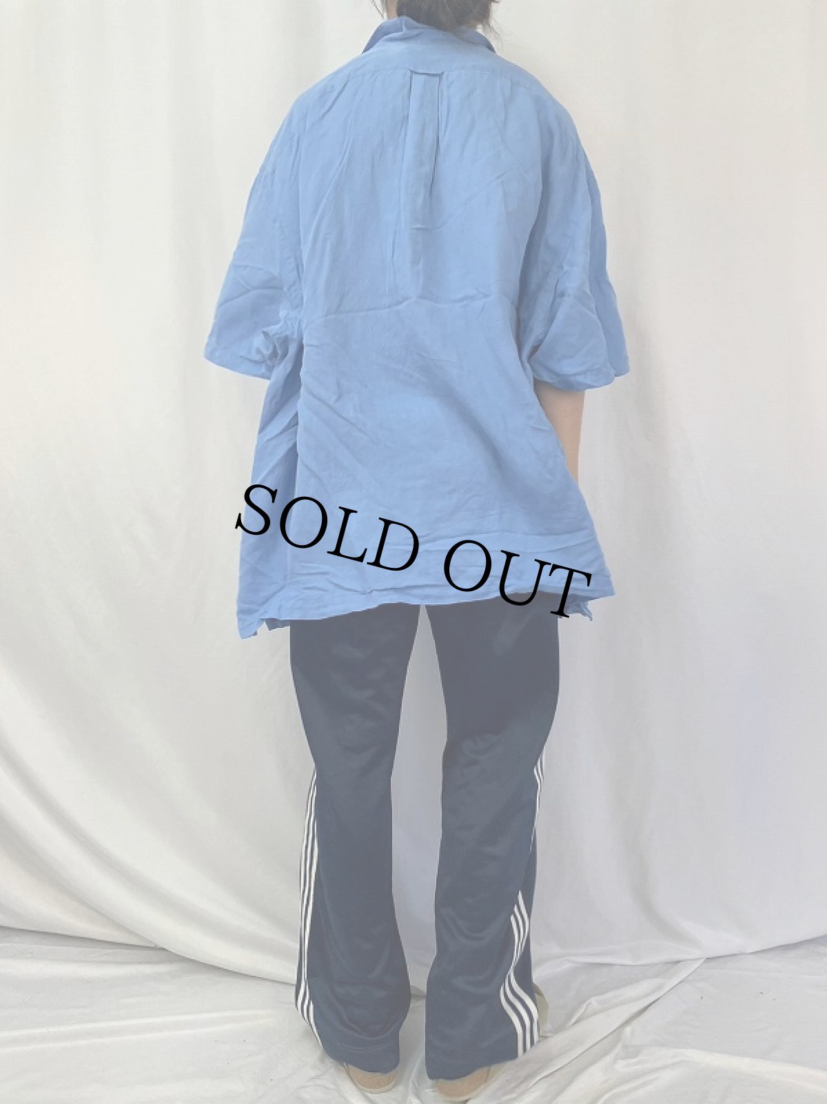 画像4: POLO Ralph Lauren リネン×シルク オープンカラーシャツ 4XB (4)