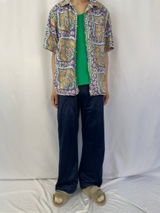 画像2: 90's〜 POLO Ralph Lauren "ANDY CAMP" オリエンタル柄 コットンオープンカラーシャツ L (2)