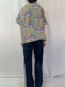 画像4: 90's〜 POLO Ralph Lauren "ANDY CAMP" オリエンタル柄 コットンオープンカラーシャツ L (4)